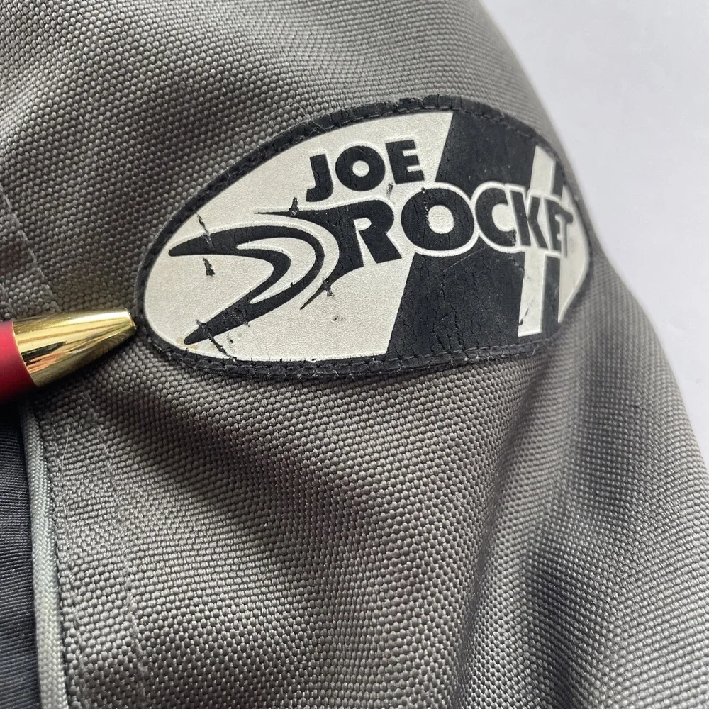 Joe Rocket Womens Motorcycle Jacket Padded Armored‎ Size Medium Black Grey